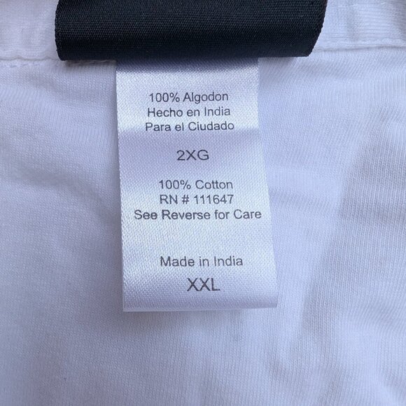 Vintage Miami Ink Gothic Wing & Cross Polo Shirt – Men’s XXL White - Picture 5 of 8